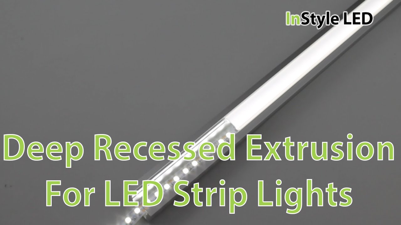 LED Tape Profile - Deep Recessed Extrusion for LED Tape