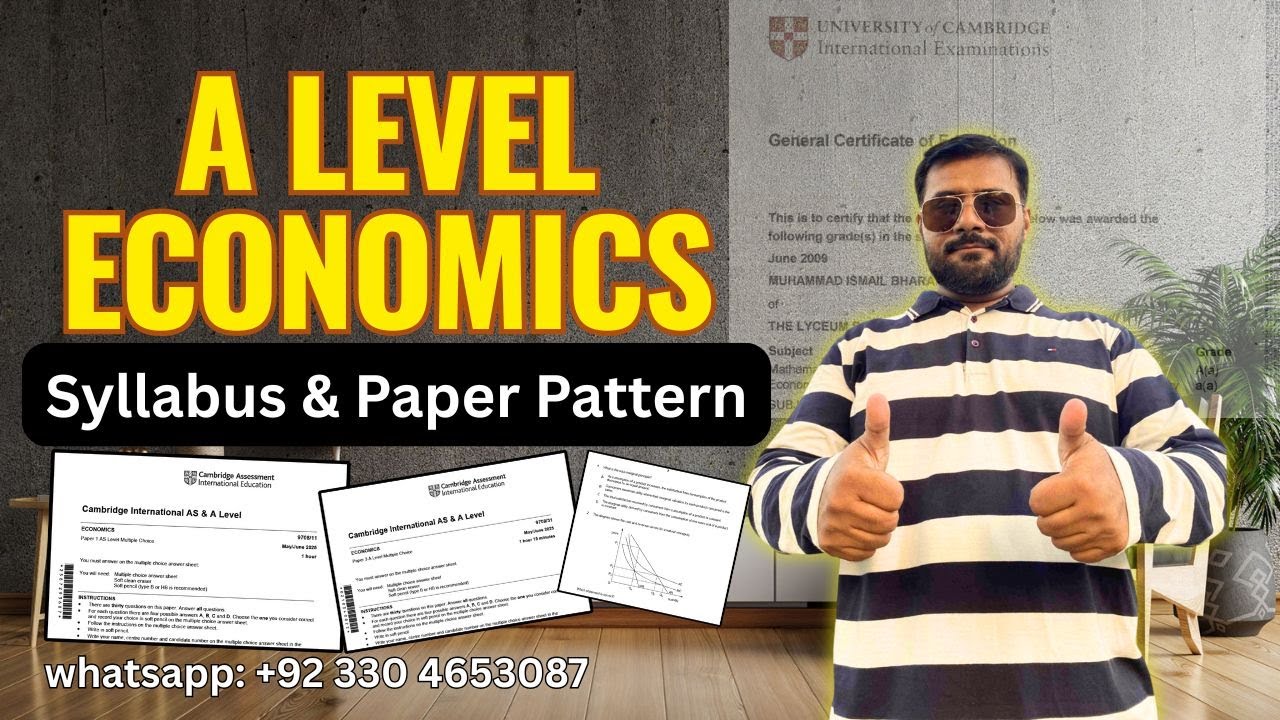 AS & A Level Economics Complete Syllabus & Paper Pattern | Economics 9708
