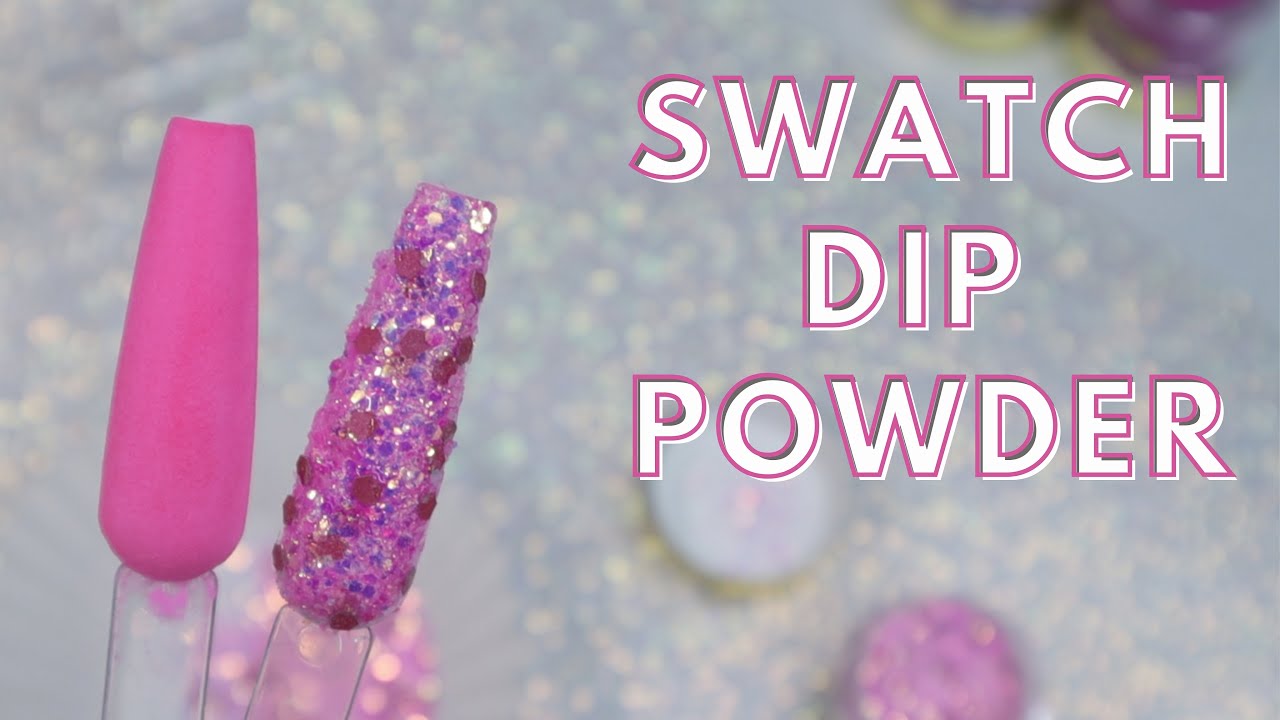 How I Swatch Dip Powders &mdash;  Coffin Nail Swatch Sticks from Amazon