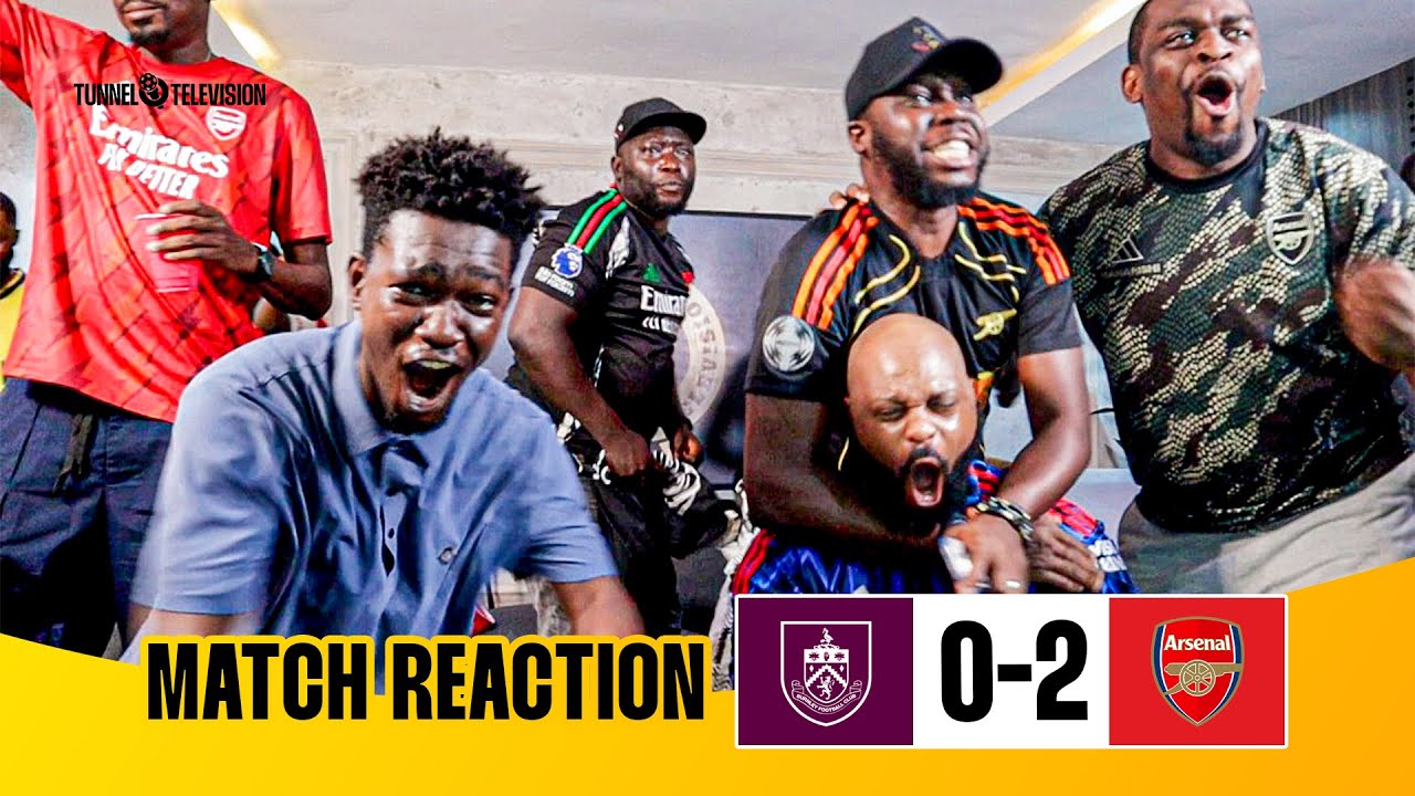 Burnley 0-2 Arsenal | Full Fan Reactions | Gyökeres Rice 