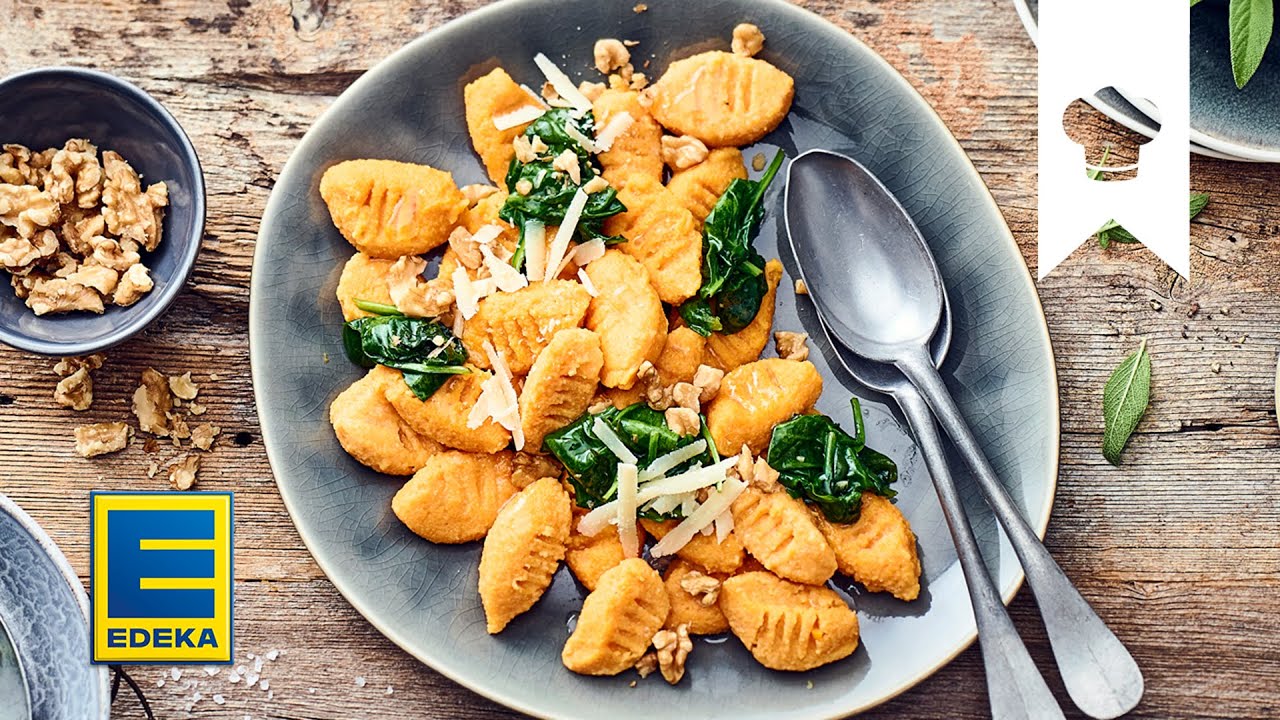Kürbis-Gnocchi selber machen | Rezept für Gnocchi aus Butternut-Kürbis und Kartoffeln | EDEKA