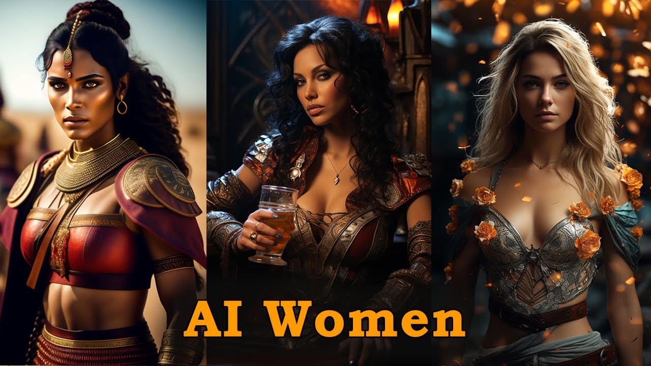 Beautiful Powerful AI Women and Inspiring Cinematic Music - Inspirational Music Playlist