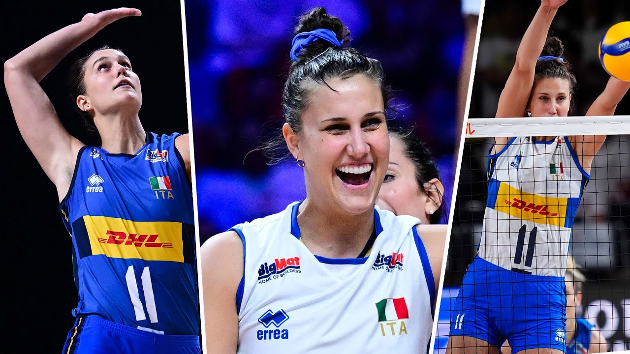 ANNA DANESI, THE WALL OF ITALY, All Blocks in VNL | Volleyball Nations League 2024