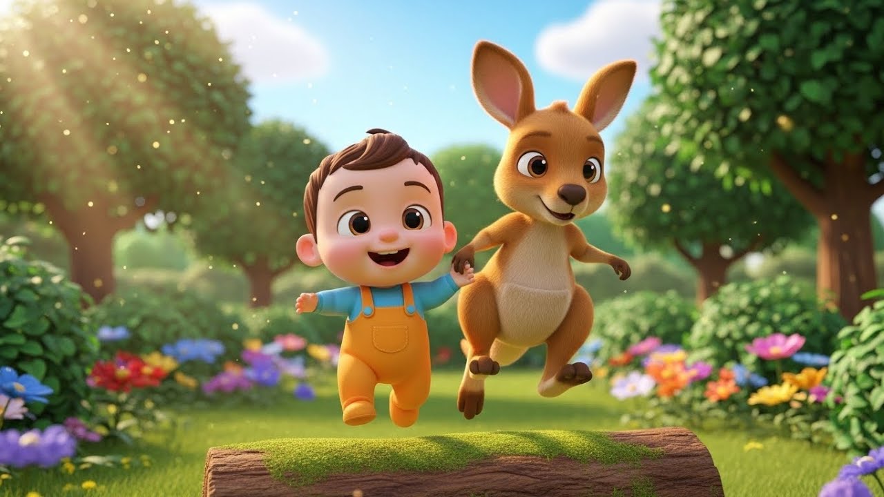 Jump Jump Baby Song for Kids | Kangaroo Song, Popular Nursery Rhyme, Baby Songs & Kids Music 🦘🎶👶