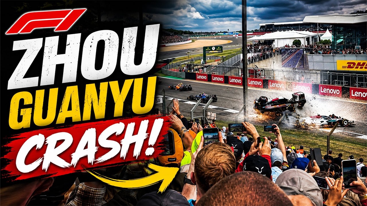 ZHOU GUANYU HORROR CRASH HAPPENED RIGHT IN FRONT OF ME !! 😳 - SILVERSTONE F1 2022