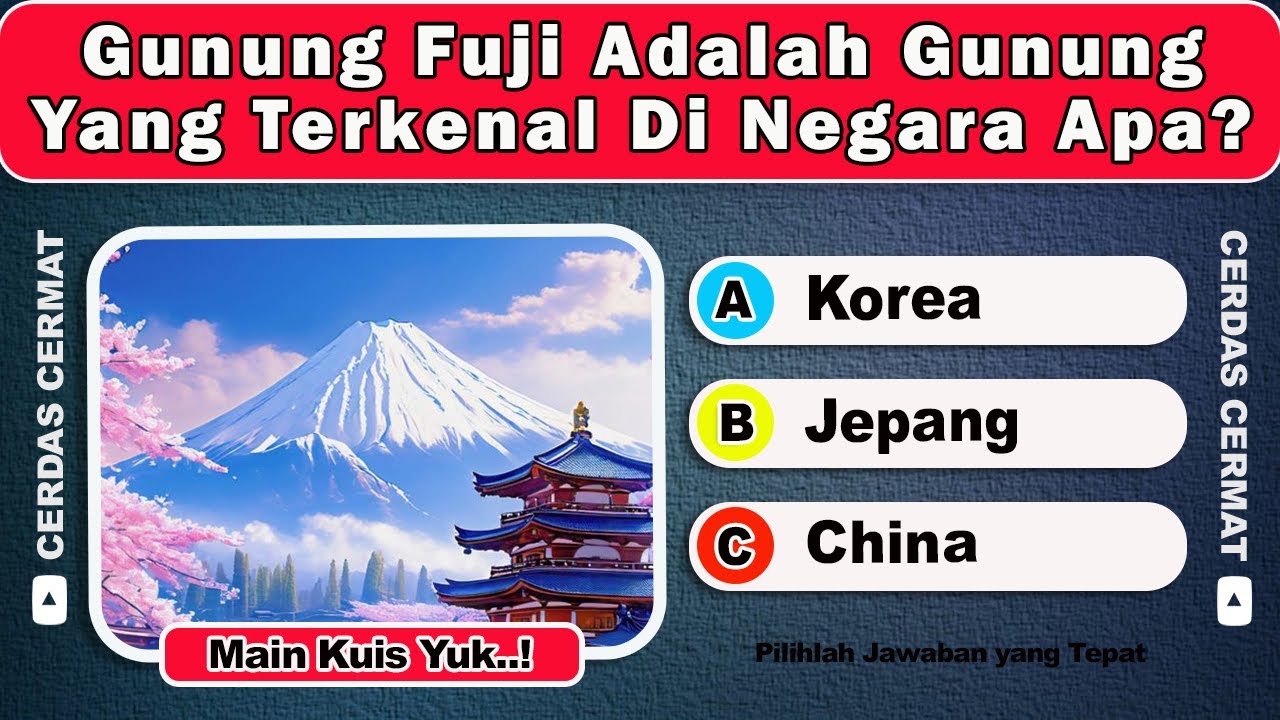 COBA JAWAB! 20 SOAL KUIS PENGETAHUAN UMUM YANG BIKIN MIKIR CEPAT!