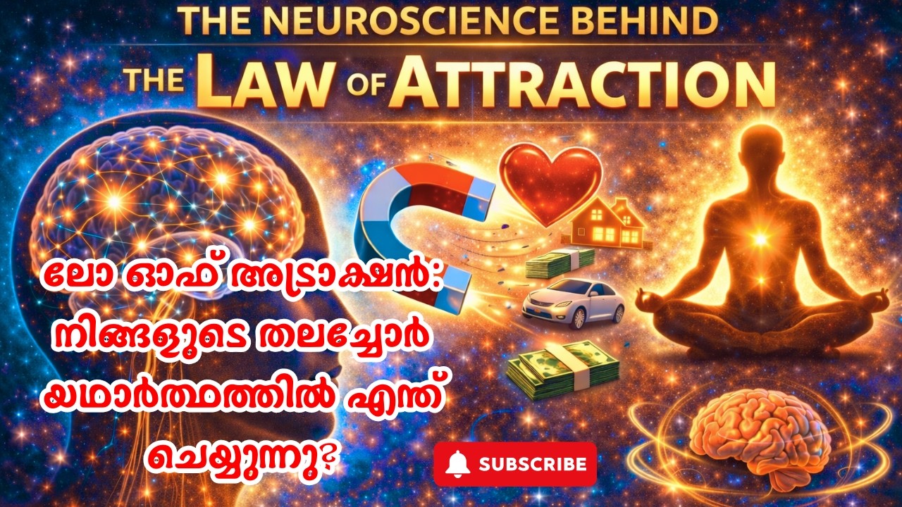 ലോ ഓഫ് അട്രാക്ഷന്റെ പിന്നിലെ ന്യൂറോസയൻസ് സത്യങ്ങൾ|The Neuroscience Behind the Law of Attraction