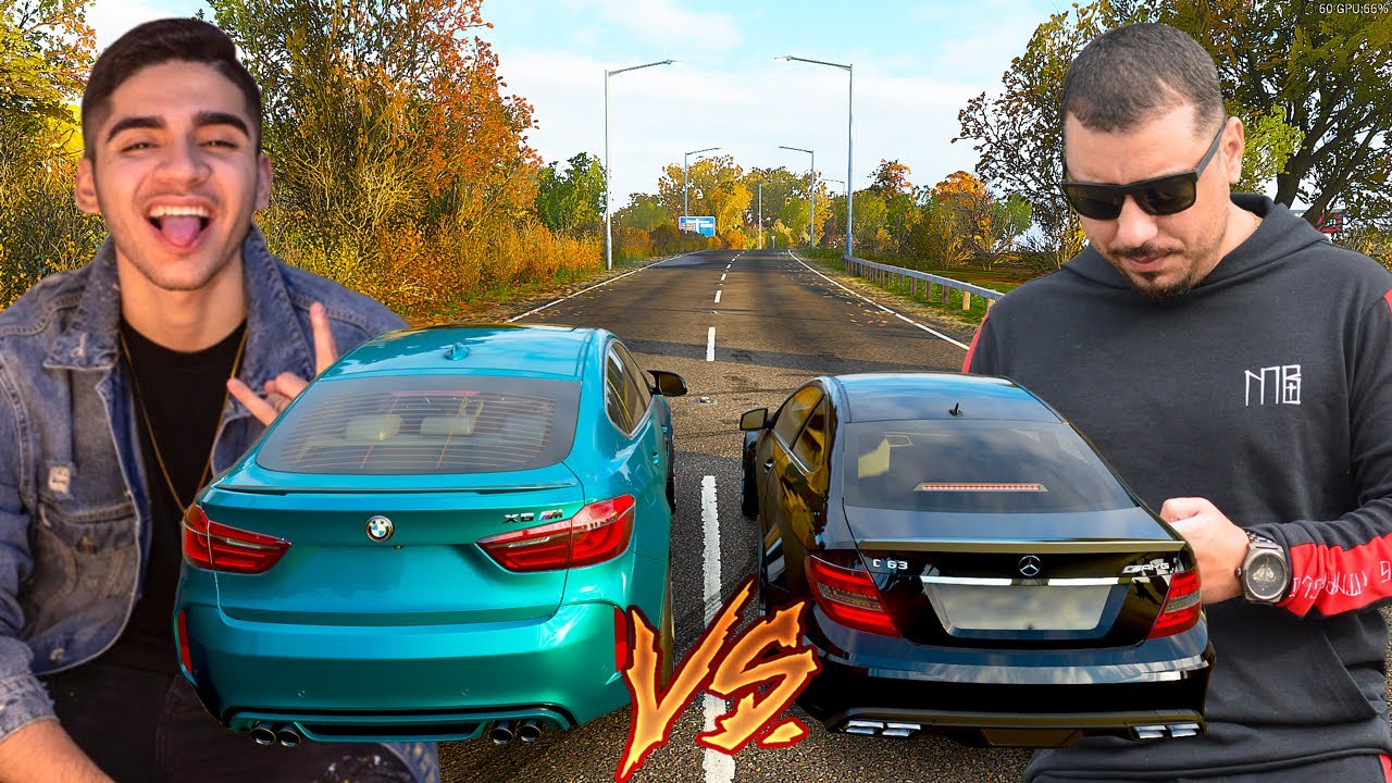 ZOIOOGAMER VS CAIO ARAUJO - C63 AMG VS BMW X6M  - FORZA HORIZON 4
