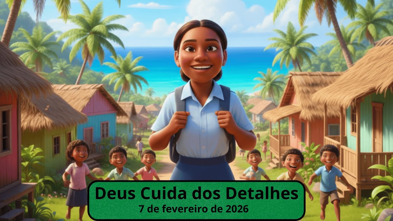Informativo Mundial das Missões para Menores - 7 de fevereiro de 2026 - DEUS CUIDA DOS DETALHES