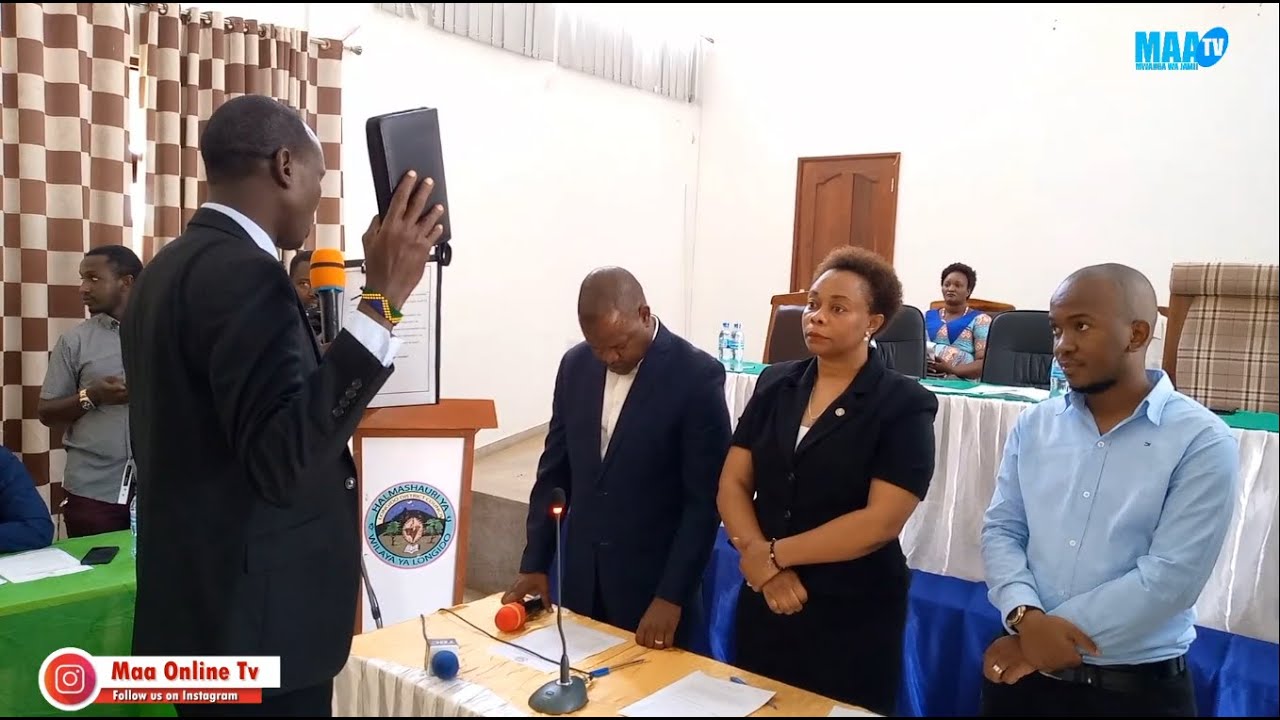TAZAMA UAPISHO WA MADIWANI JIMBO LA LONGIDO