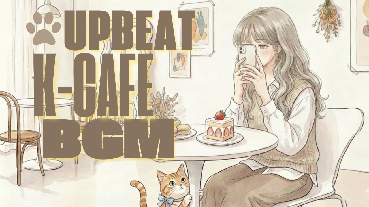 【作業用BGM】おうちが韓国カフェに早変わり🍰 Upbeat & Groovy K-Cafe BGM | Aesthetic Cafe Vlog Music, Study & Work