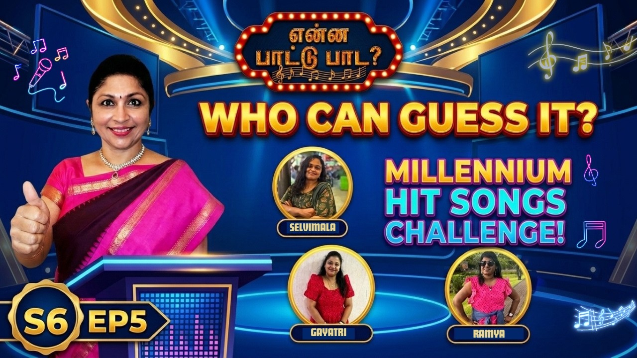 Tamil Song Quiz Challenge | Enna Paattu Paada S6 Ep 05