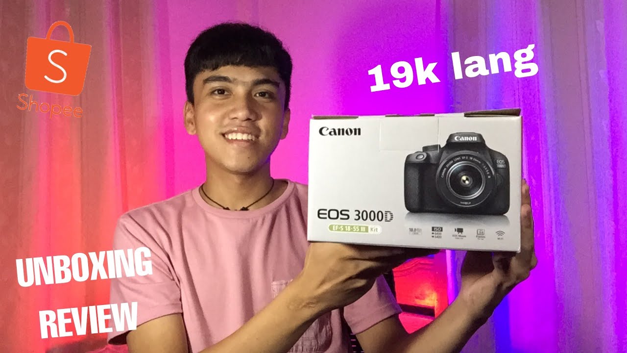 MURANG DSLR CAMERA | Canon EOS 3000D Unboxing and Review | Philippines