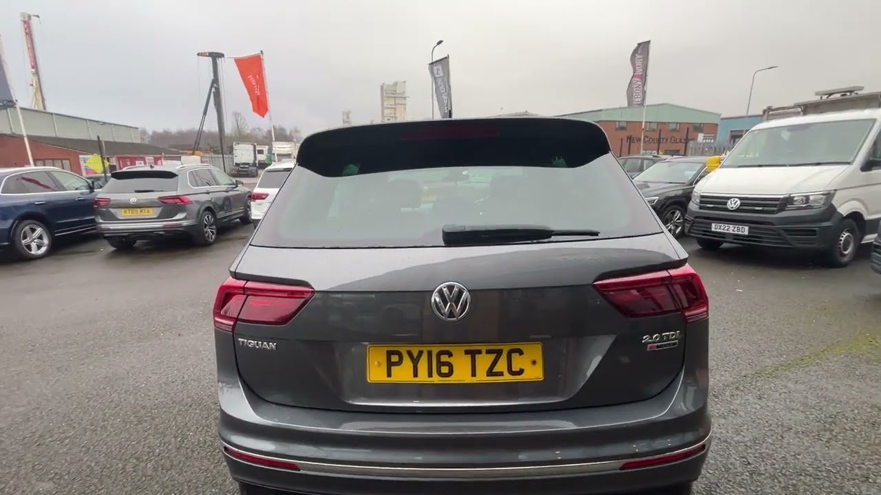 volkswagen tiguan 2.0 tdi r line auto in grey 2016