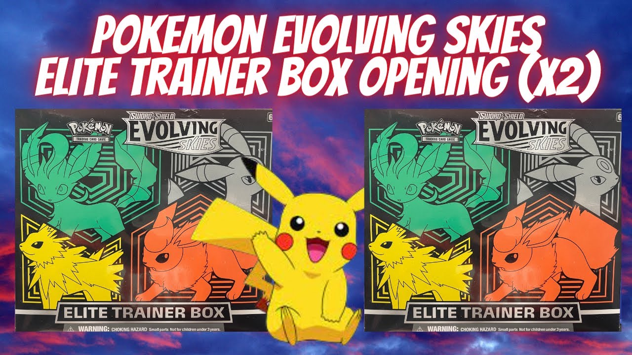 Pokemon Evolving Skies Elite Trainer Box Opening (X2). Full Art Hunting!