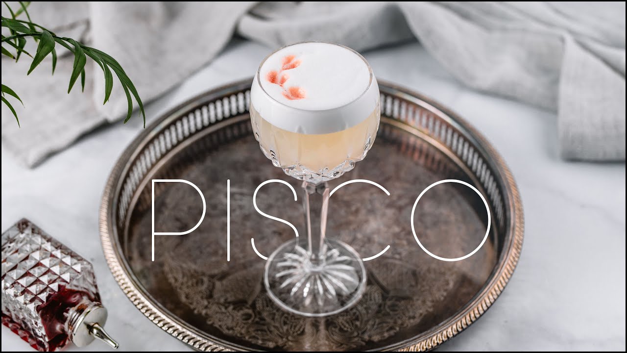 PISCO SOUR 2 WAYS - How to make a classic Pisco sour cocktail and a funky one