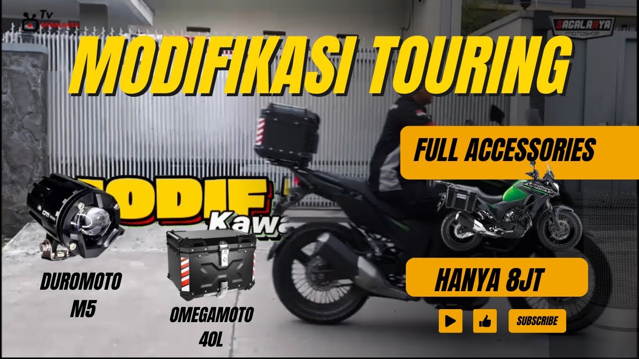 REFERENSI MODIFIKASI KAWASAKI VERSYS 250 , SIMPLE ASIK BIKIN ORANG NGELIRIK