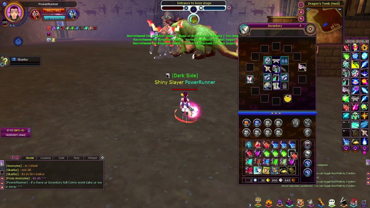 Fiesta Online 2021 Farming Dragon Tomb (aka DT) On Perm 105 Wizard