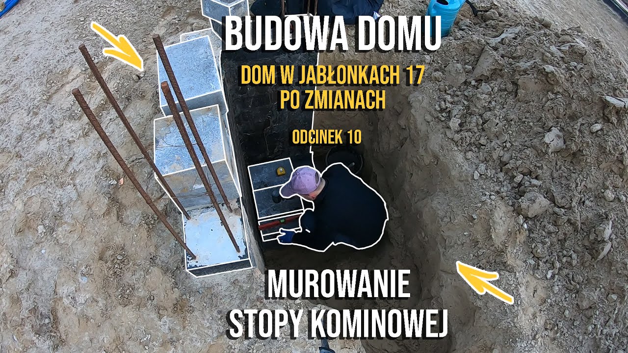 Budowa Domu - DWJ 17 Odc.11 Murowanie stopy kominowej