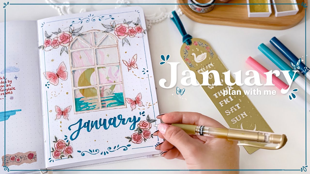 Bullet Journal Enero 2024 | Plan with me 🦢