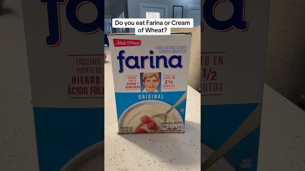 Do you eat Farina or Cream of Wheat? #farina #creamofwheat #uk #usa #shorts #breakfast