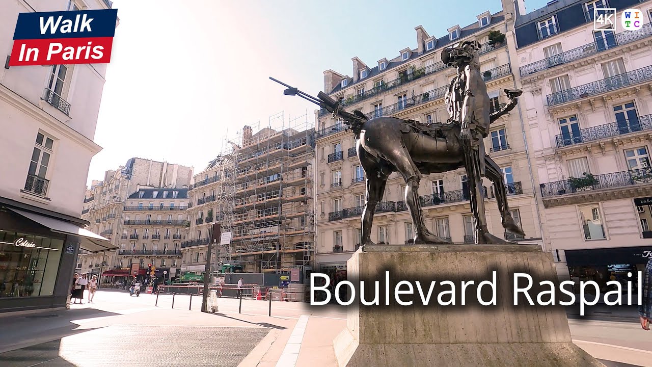 Boulevard Raspail (4K) | Walk In Paris
