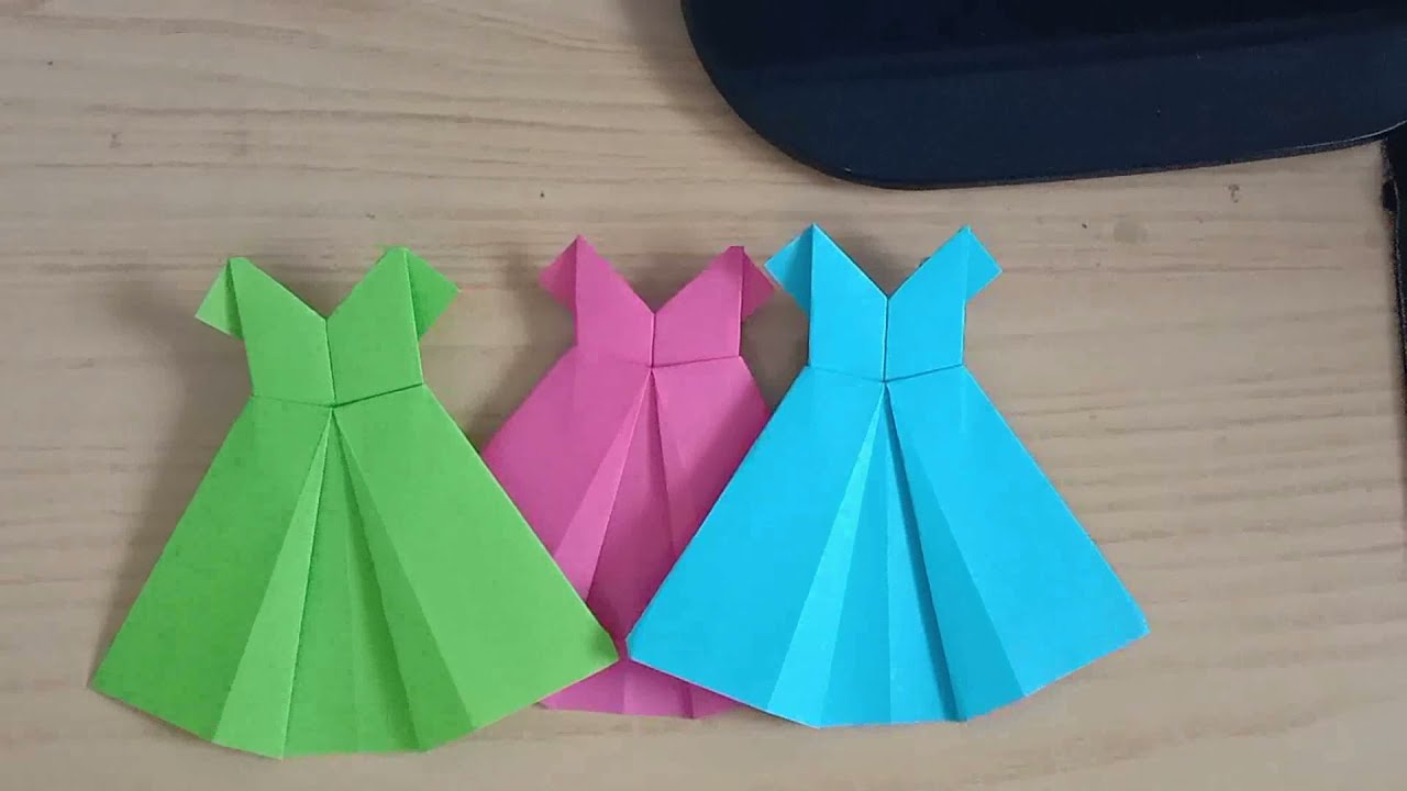 Comment faire une jolie robe en origami | Origami facile ART