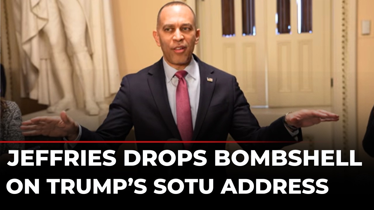 Hakeem Jeffries LIVE: Fires Back at Trump SOTU Address, Delivers Major Response | USA |US News LIVE