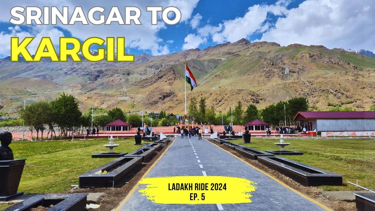 Srinagar to Kargil via Sonamarg and Zojila Pass | Kargil War Memorial | Ladakh Ride 2024 - Ep. 5