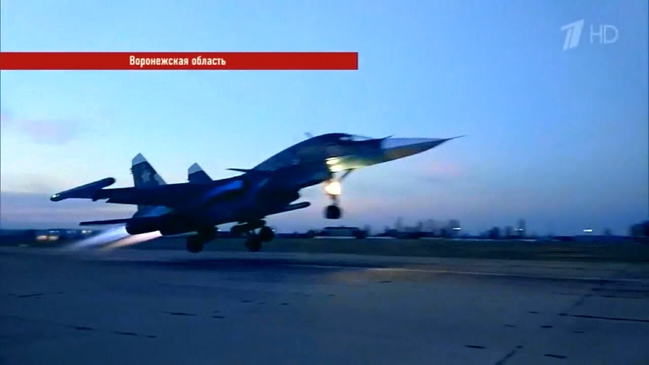 Sukhoi Su-34 dropping BETAB-500ShP bomb