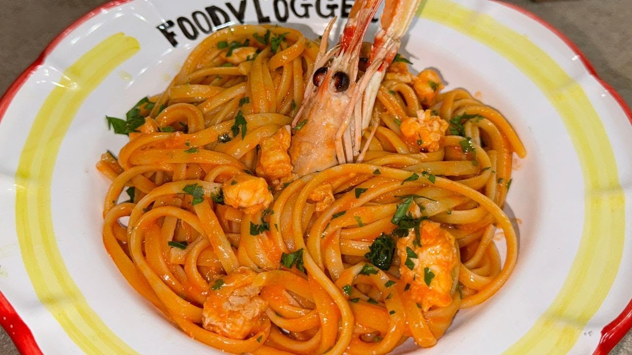 LINGUINE AGLI SCAMPI A MODO MIO