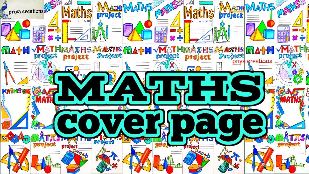 maths project design | border designs for maths project | Front Page Design of Maths Project | maths