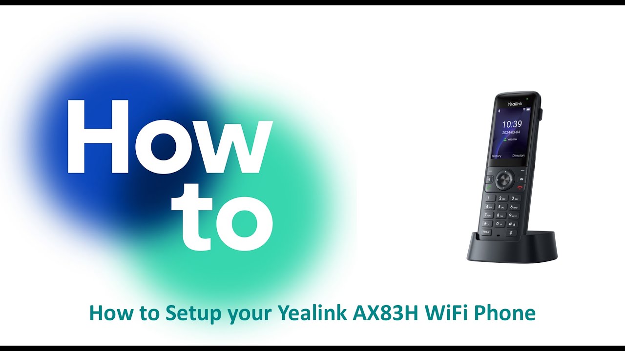 Как настроить WiFi-телефон Yealink AX83H