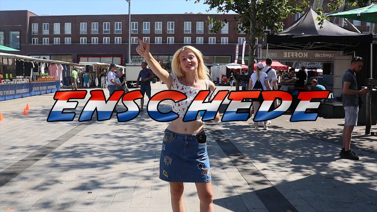 Голландский Энсхеде (Enschede, Центр города, Wochenmarkt, Museum de Fabriek)