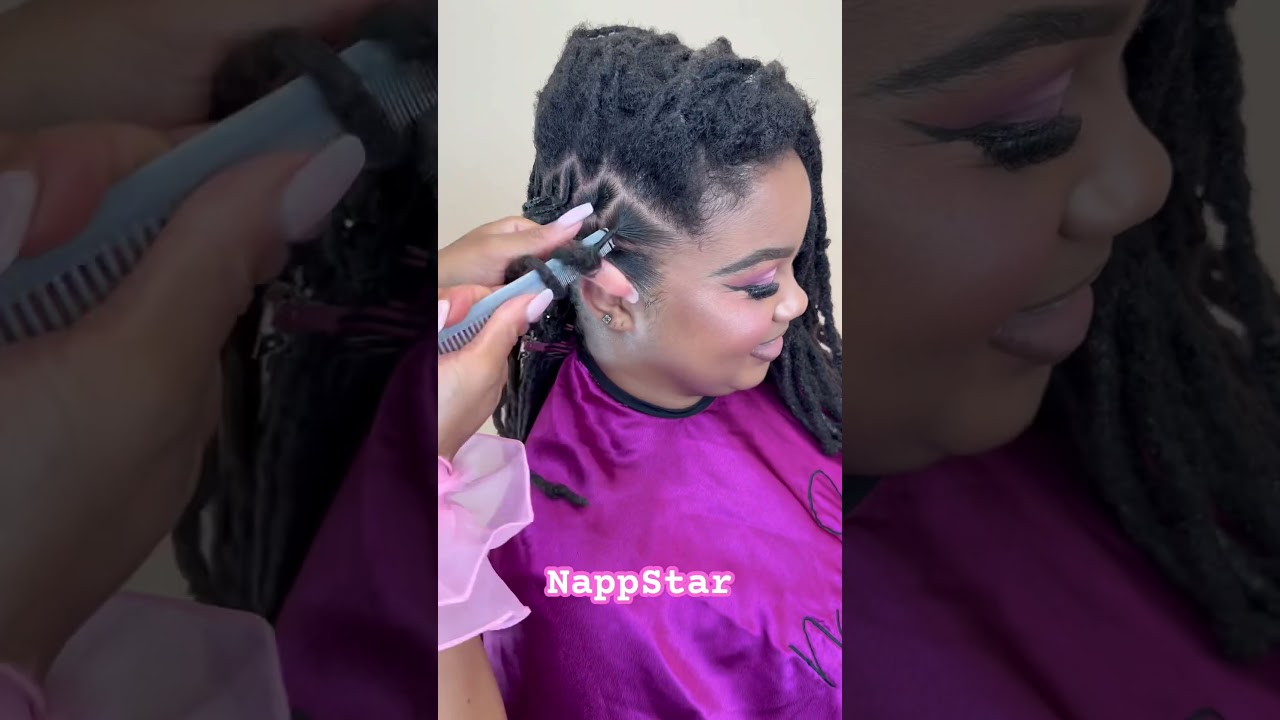 Comb Retwist and style by #nappstar #locstyles