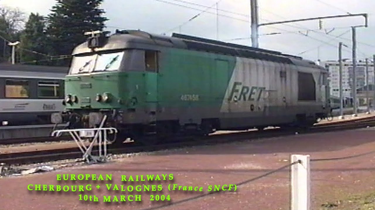 European Railways in the 2000s Cherbourg + Valognes (France SNCF) on 10th March 2004