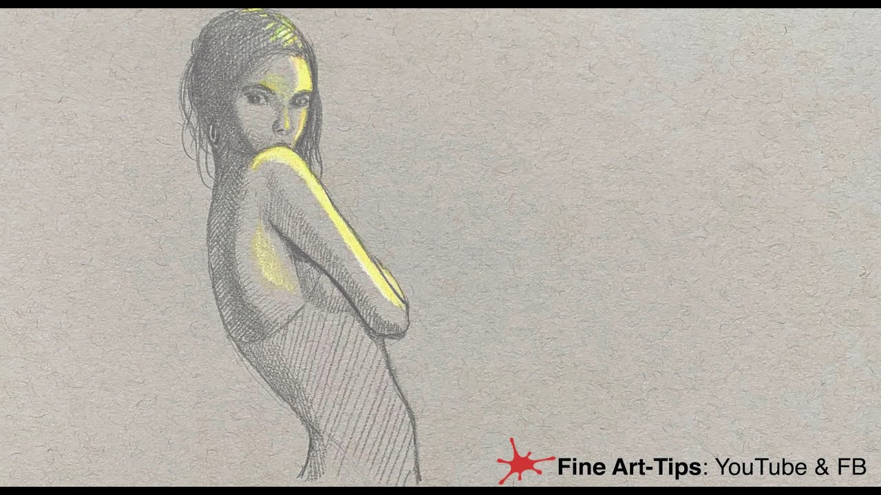 HOW TO DRAW A BEAUTIFUL WOMAN - Light Effect