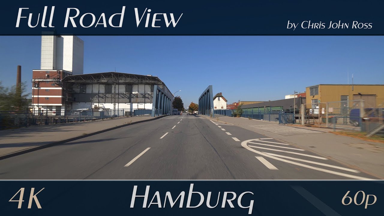 Hamburg, Germany: Veddel - Peutestraße - 4K (UHD/2160p/60p) - Autofahrt - Car Ride Video