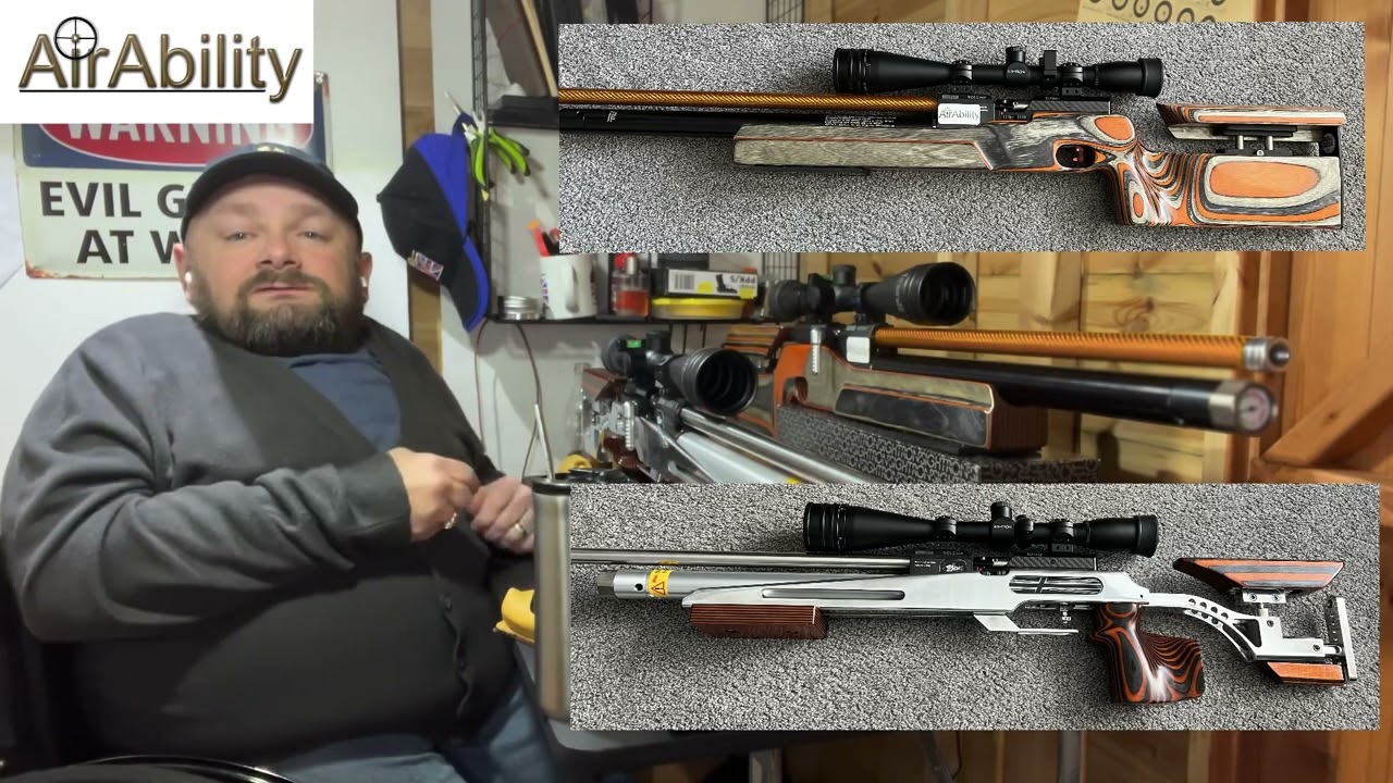 22. Anschutz 9015 Customised and Tuned Benchrest air rifles.