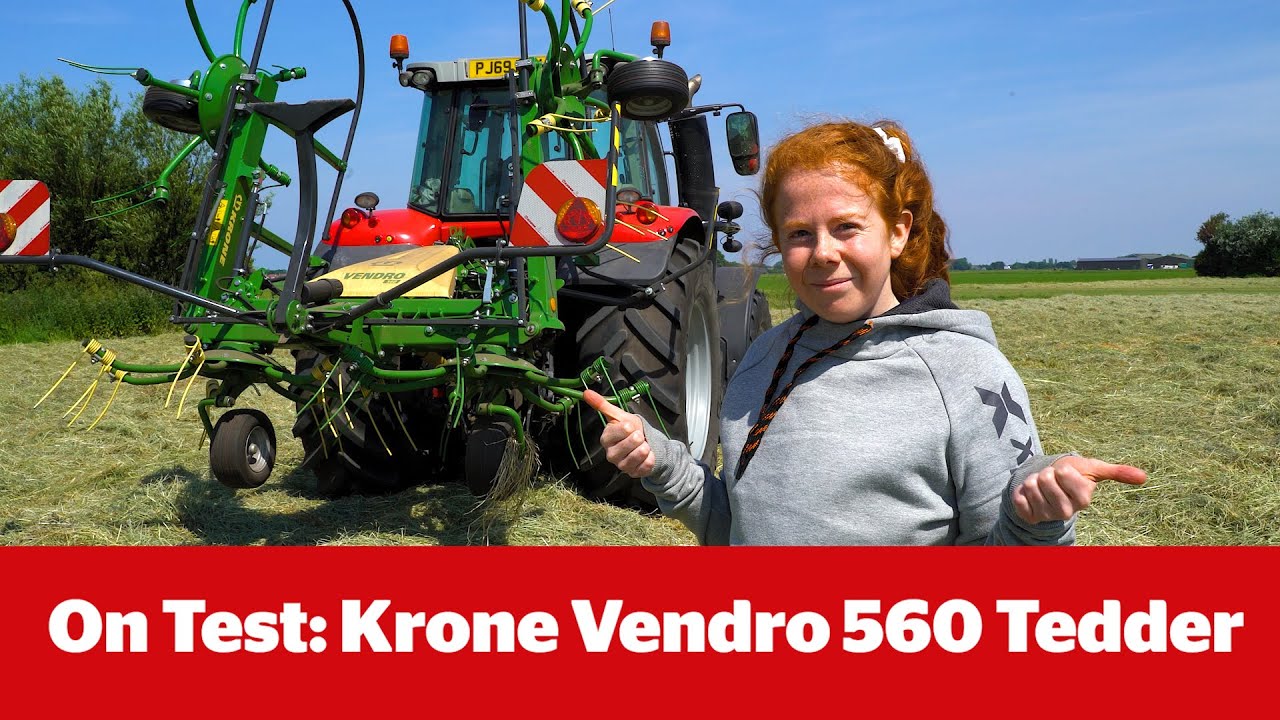 На тесте: ворошилка Krone Vendro 560 с Эми Уилкинсон