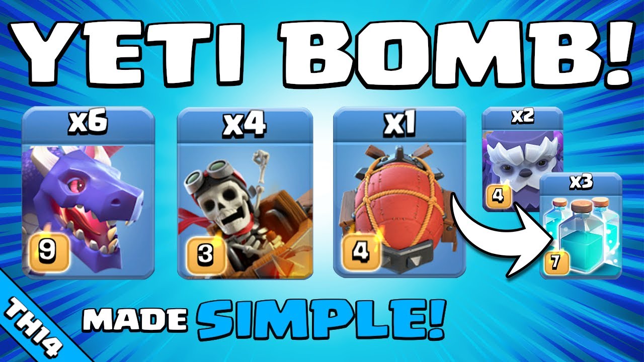 This YETI CLONE BOMB Attack is UNSTOPPABLE!!! TH14 Attack Strategy | Clash of Clans