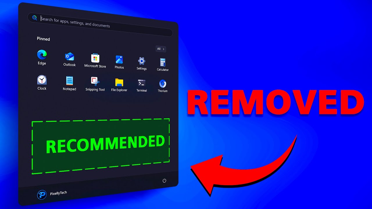 How to Remove the Recommended Section in Windows 11 - Step By Step Guide