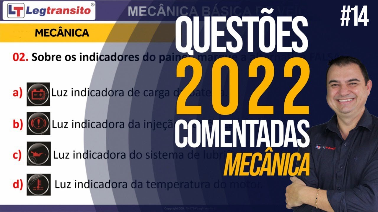 As Questões de MECÂNICA que MAIS CAEM no Detran #14