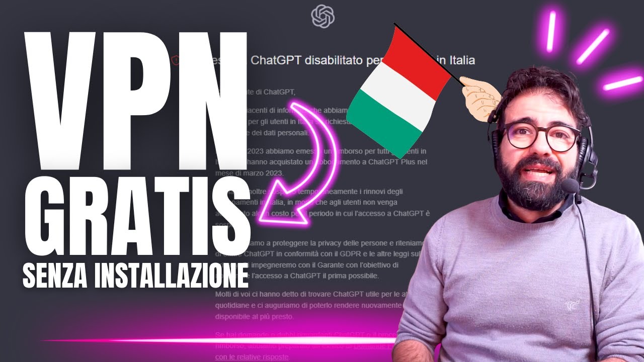 VPN GRATIS per INTELLIGENZA ARTIFICIALE (SENZA INSTALLAZIONE)