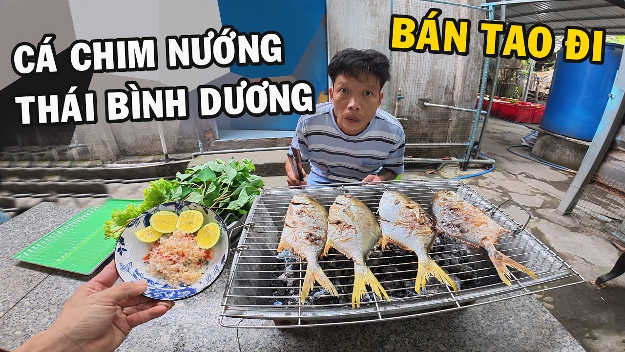 Anh Nhí Betta ăn thử món Cá Chim Thái Bình Dương nướng mọi
