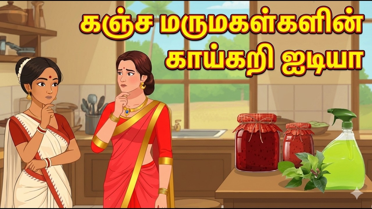 Tamil Moral Stories | கஞ்ச மருமகள்களின் காய்கறி ஐடியா | Needhi Kadhaigal | BedTime Stories