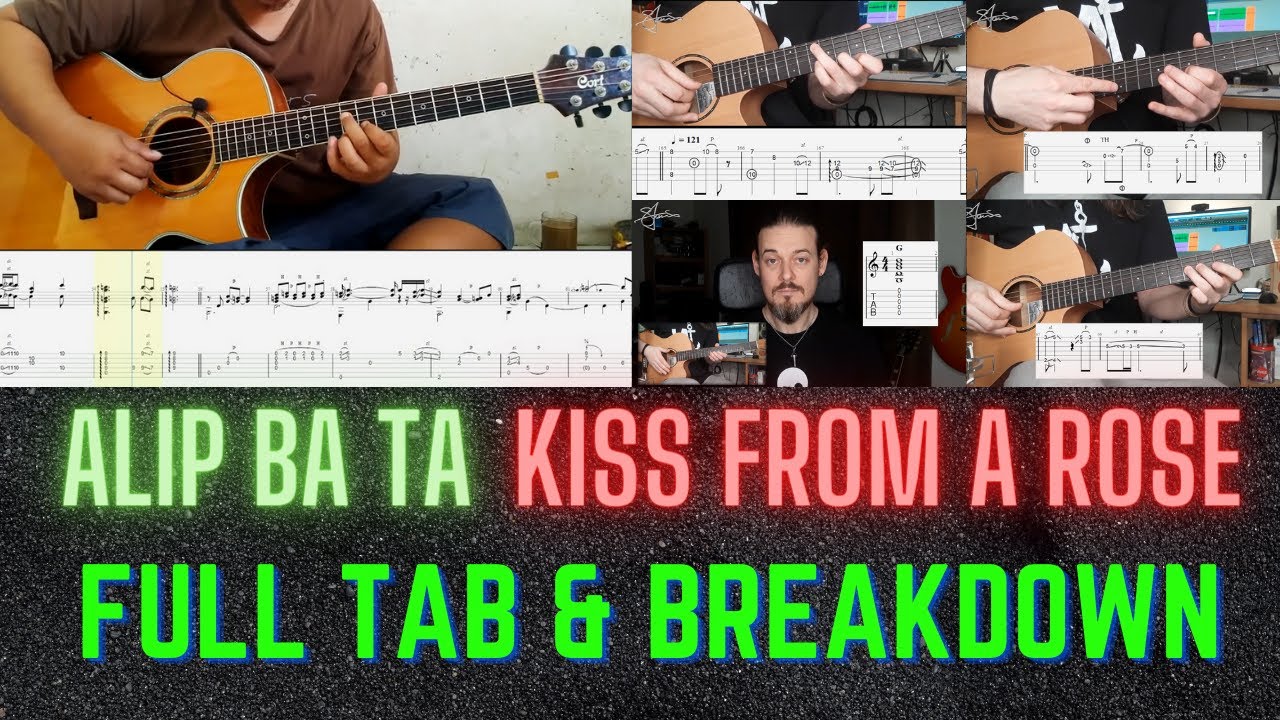 Kiss From A Rose - arr. by Alip Ba Ta - TABLATURE & Breakdown #AlipBaTa #Alipers #Transcription