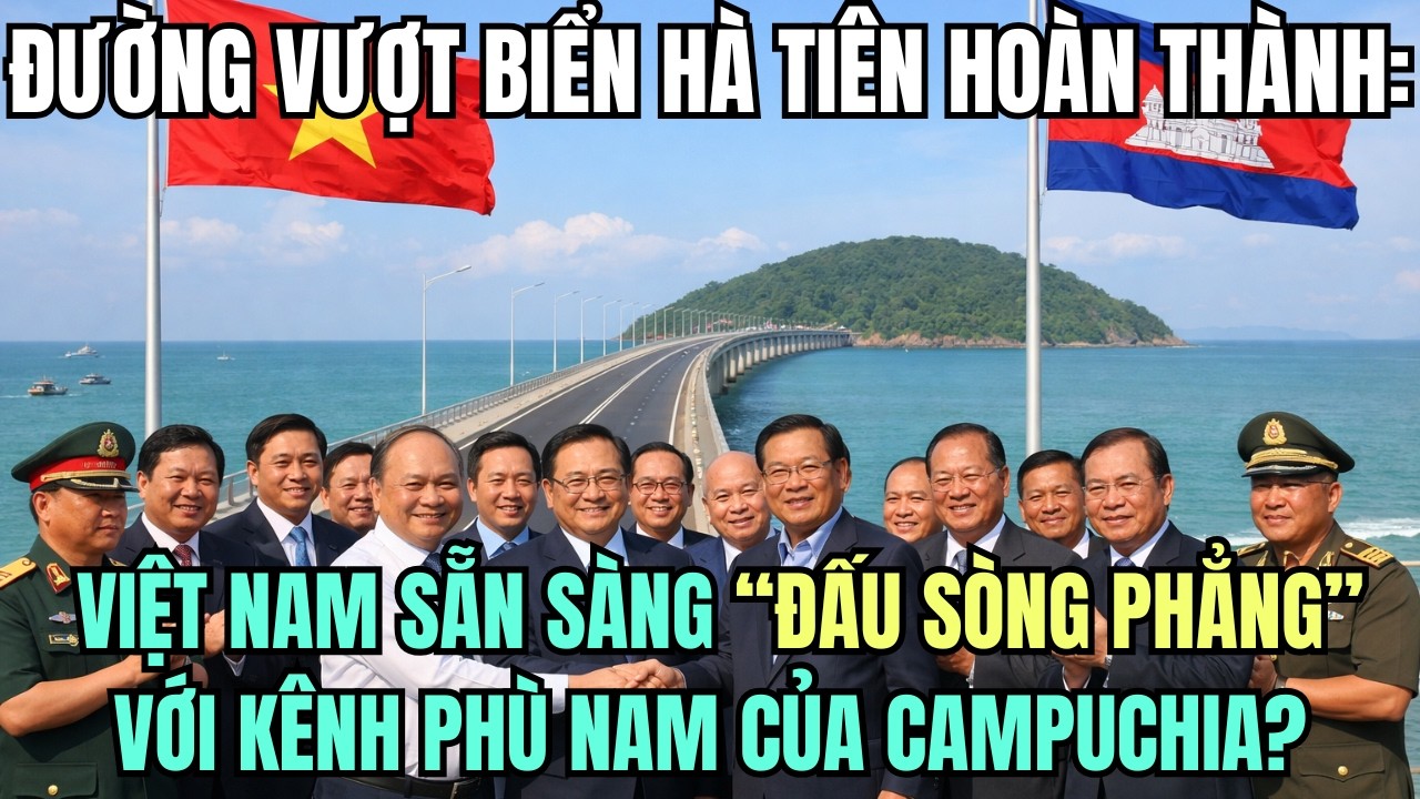 Đường Vượt Biển Hà Tiên Hoàn Thành:Việt Nam Sẵn Sàng“Đấu Sòng Phẳng” Với Kênh Phù Nam Của Campuchia?