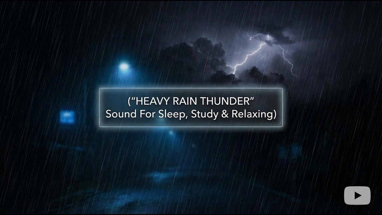 Stormy Night to Sleep Instantly, Deep Sleep | Heavy Rainstorm & Huge Thunder Sounds on Forest House