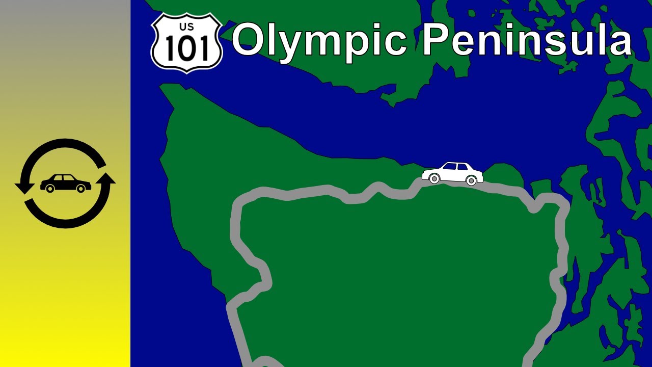 US 101 Around the Olympic Peninsula Drive-Lapse